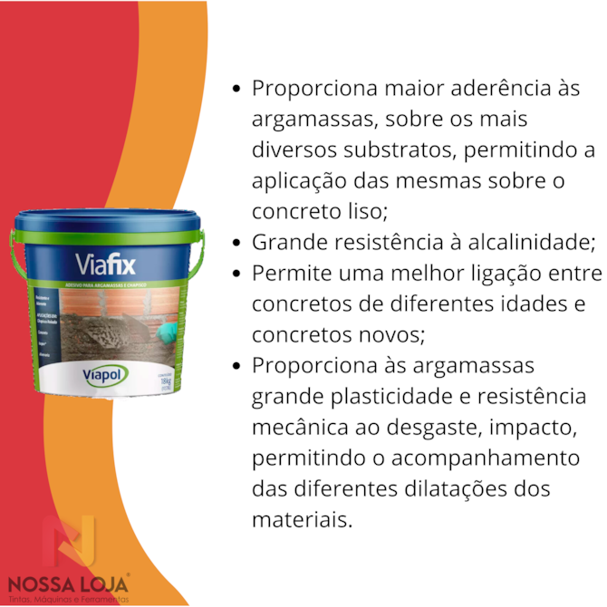 Adesivo P/ Argamassas e Chapiscos Viafix 18L Viapol