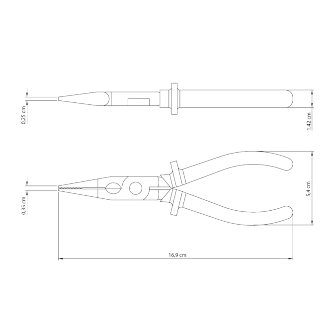 Alicate Bico Meia Cana 15,24cm Isolado 1000v Master Tramontina