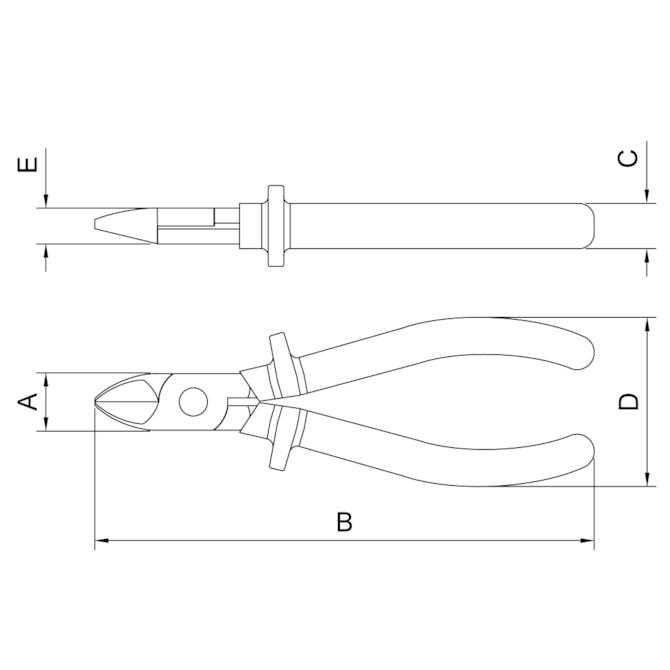 Alicate Diagonal Corte Rente Isolado 1.000 V 6'' Tramontina PRO