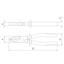 Alicate Universal 8'' Isolado 1000 V Tramontina PRO