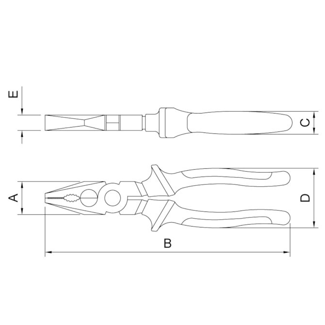 ALICATE UNIVERSAL ISOLADO 1.000V 8'' PRO TRAMONTINA 