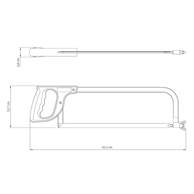 Arco De Serra Fixo Master Em Aço Carbono C/ Cabo Injetado 30,48cm Tramontina