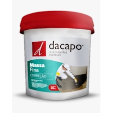 ARGAMASSA CORREÇÃO FINA CINZA 20KG DACAPO