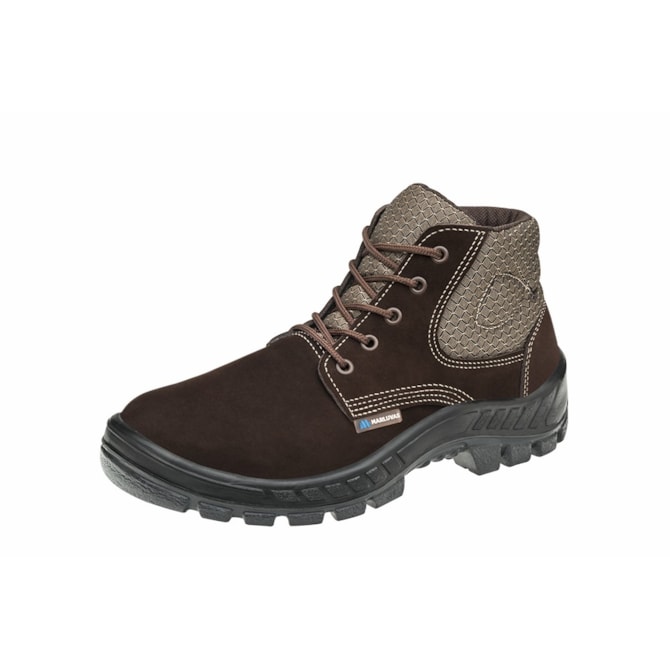 BOTINA DE COURO NUBUCK 50B26 CB BP NUB CAFÉ TREKKING MARLUVAS