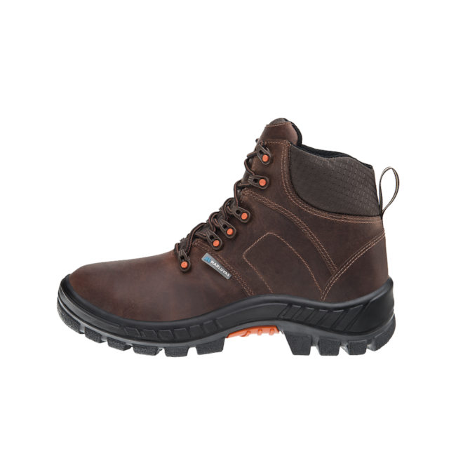 BOTINA DE COURO NUBUCK CLIMATECH 75BPR26 CLICNP MARROM CAFÉ PREMIER PLUS MARLUVAS