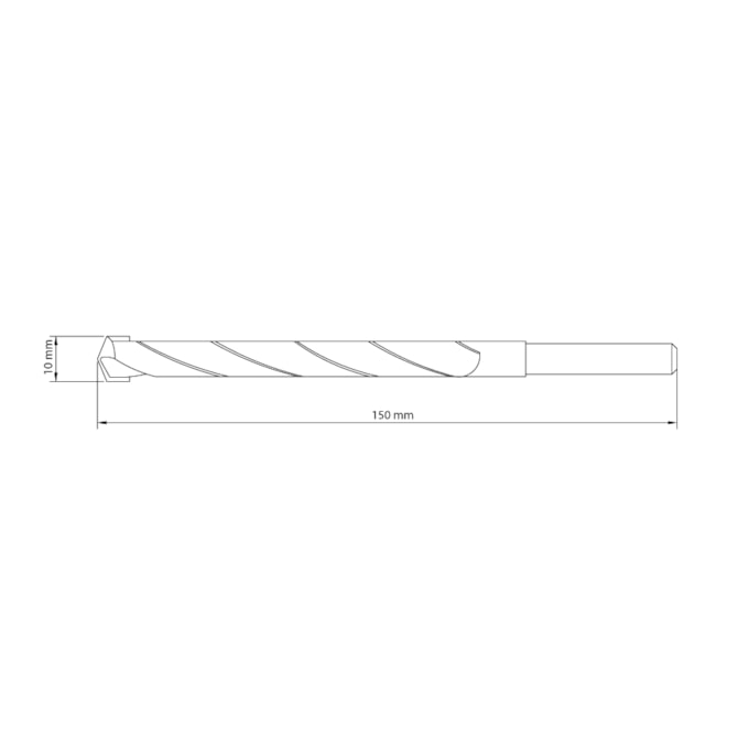 BROCA PARA CONCRETO 10MM DIN 8039 TRAMONTINA