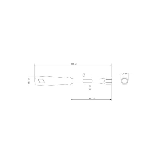 CHAVE CANHÃO 10MM COM HASTE TUBULAR MASTER TRAMONTINA