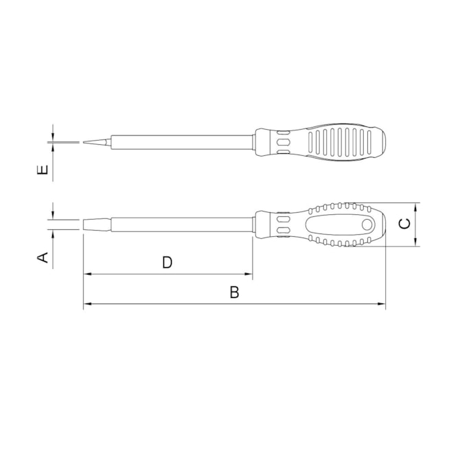 CHAVE DE FENDA ISOLADA IEC 60900 PONTA CHATA 5X150MM PRO TRAMONTINA