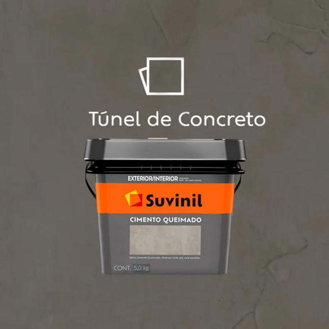 Cimento Queimado Túnel de Concreto 5KG Suvinil