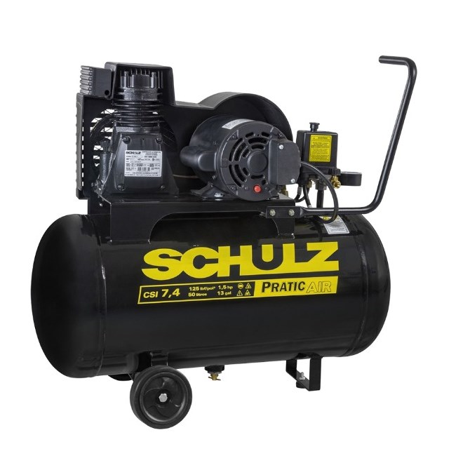 Compressor de Ar CSI 7,4/50L 1,5CV Com Rodas 110V/220V - Schulz