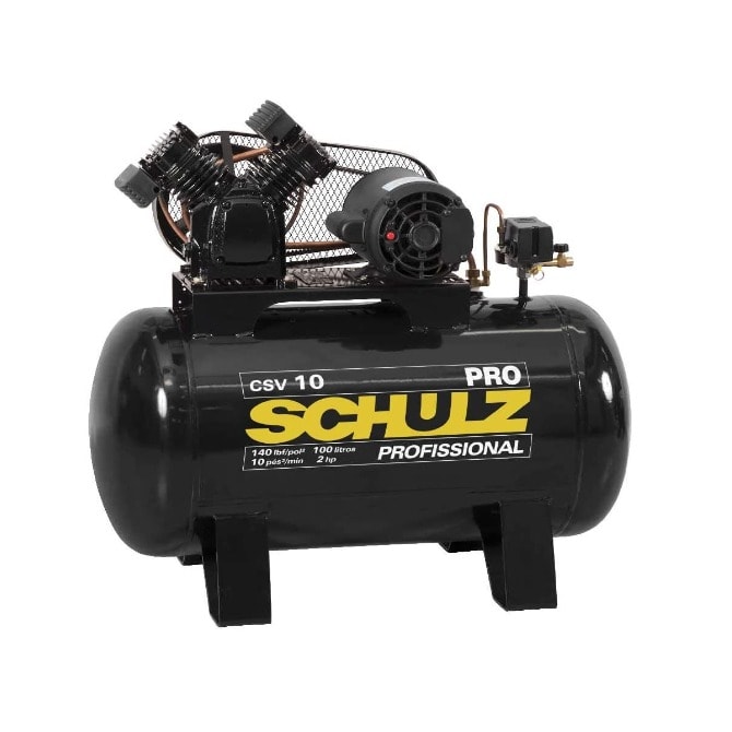 Compressor de Ar CSV 10/100 Litros Monofásico 2CV Pro 127V - Schulz