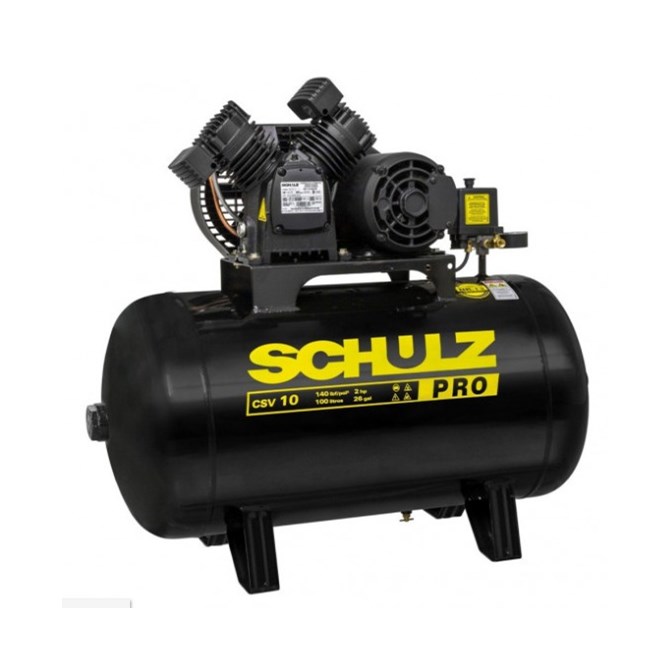 Compressor de Ar CSV 10/100 Litros Monofásico 2CV Pro 220V - Schulz