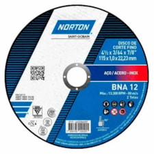 Disco Corte BNA12 115X1.0X22.23mm Norton