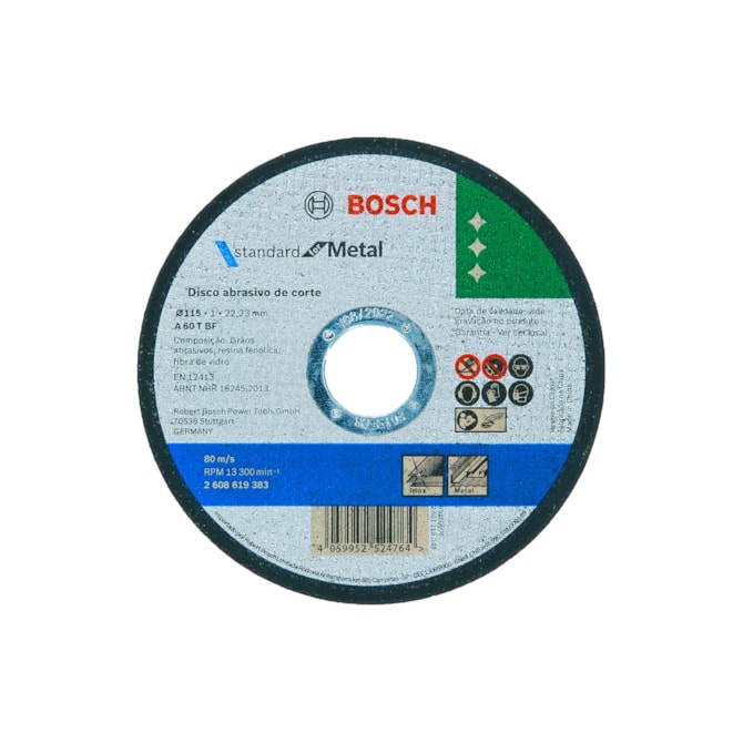 Disco De Corte Standard For Metal 115x1mm Reto Bosch