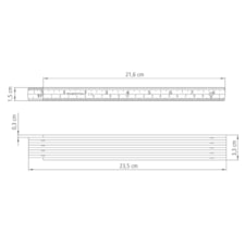 ESCALA MÉTRICA DE ABS 2M MASTER TRAMONTINA
