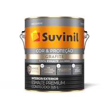 Esmalte Cor e Proteção Grafite Claro Fosco 3,6L Suvinil