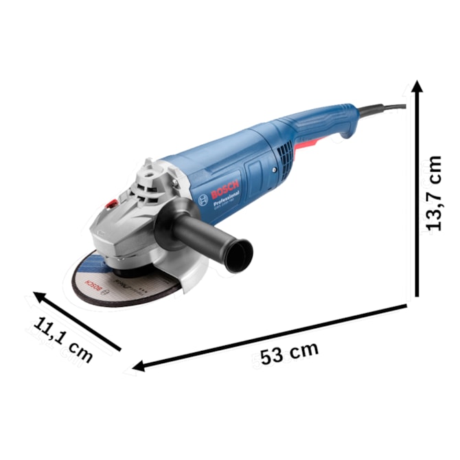 Esmerilhadeira 7" GWS 2200-180 Vulcano 2200W Bosch