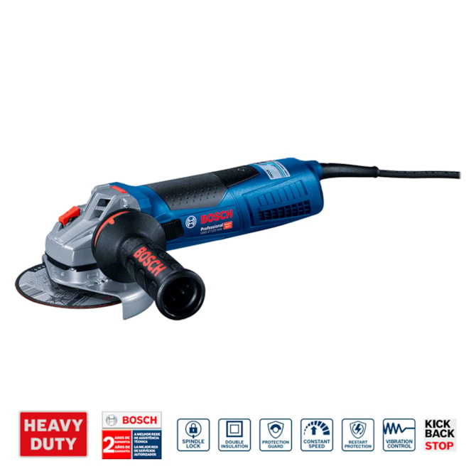 ESMERILHADEIRA GWS 17-125 INOX 220V BOSCH