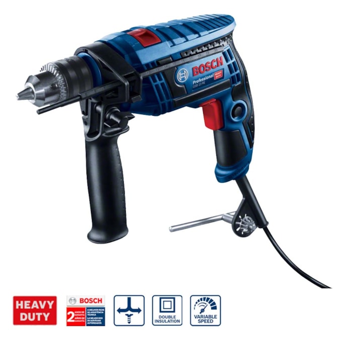 FURADEIRA DE IMPACTO GSB 13 RE 650W 127V BOSCH