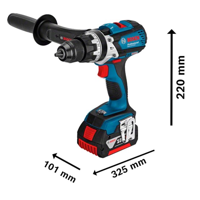 FURADEIRA DE IMPACTO GSB 18V VE-EC 18V BRUSHLESS 2 BATERIA BOSCH