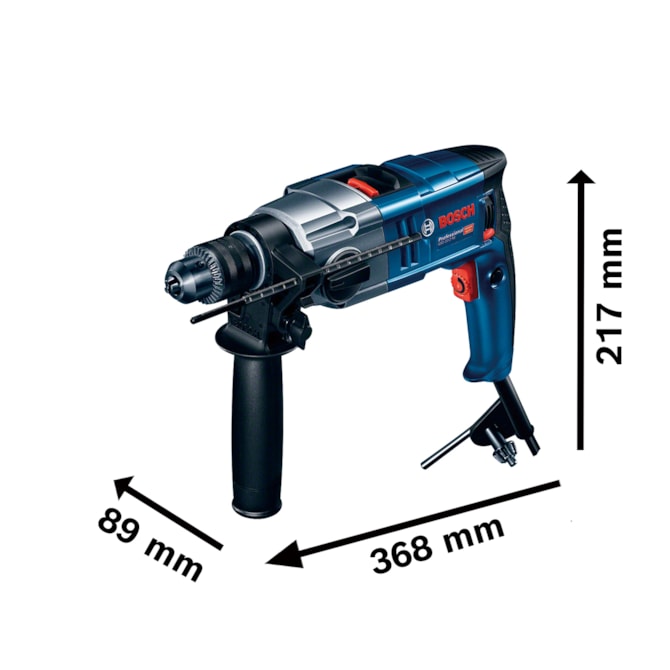 FURADEIRA DE IMPACTO GSB 20-2 RE 800W C/ MALETA BOSCH