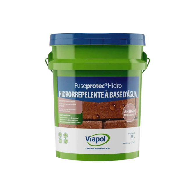 Hidrorrepelente Base Água Fuseprotec Hidro 18L Viapol