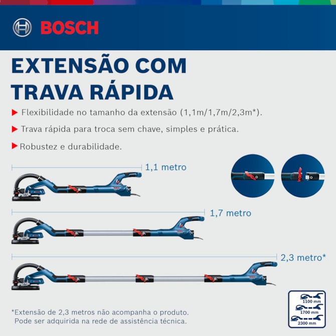 LIXADEIRA DE PAREDE GTR 550 C/ MALETA BOSCH