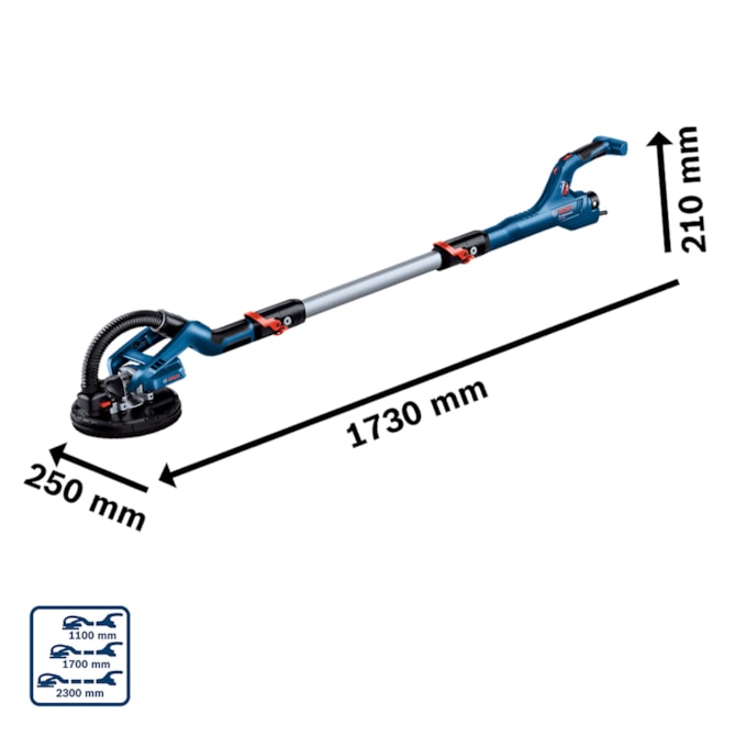 LIXADEIRA DE PAREDE GTR 550 C/ MALETA BOSCH