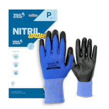 LUVA NITRIL WAVE AZUL TAM.7 (P) VOLK 