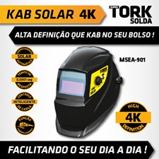 MÁSCARA DE SOLDA AUTOM. C/ AJUST. KAB-SOLAR 4K TORK