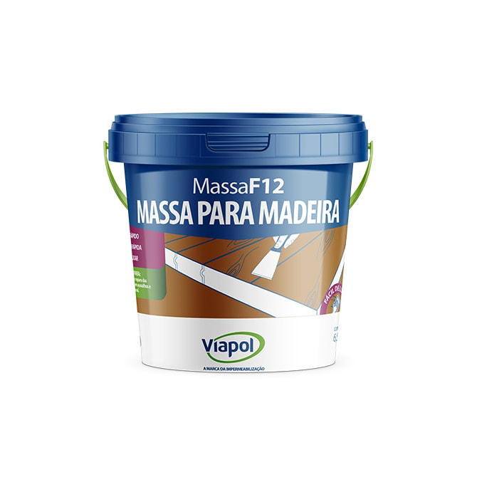 Massa Calafetar F12 Para Madeira Branca 6,5Kg Viapol