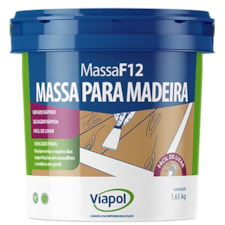 Massa F12 P/ Madeira Branco 1,65KG Viapol