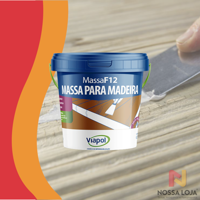 Massa F12 P/ Madeira Castanho 6,5KG Viapol