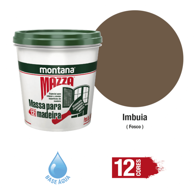 MASSA P/ MADEIRA IMBUIA 220G MONTANA