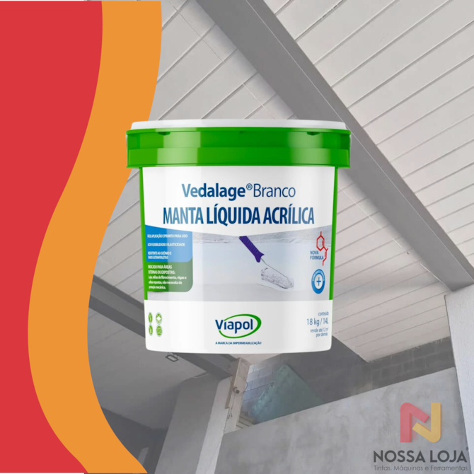 Membrana Liquida Vedalage Branco 18KG 14L Viapol