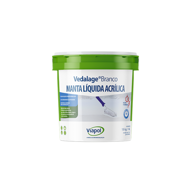 Membrana Liquida Vedalage Branco 18KG 14L Viapol