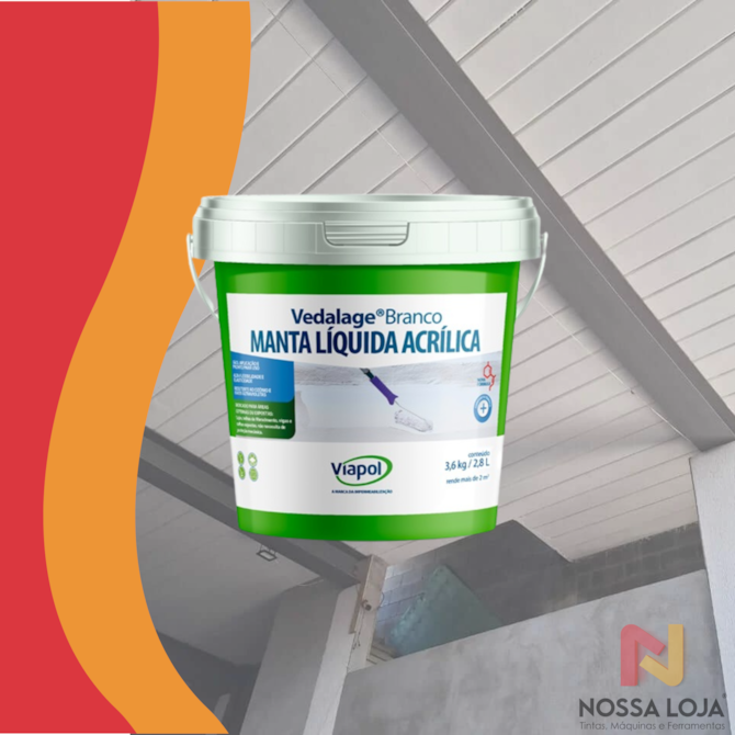 Membrana Liquida Vedalage Branco 3,6KG 2,85L Viapol