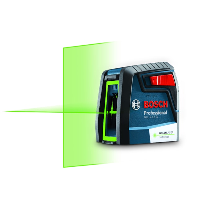 Nível a Laser Verde GLL 2-12 G Alcance 12m C/ Suporte Bosch