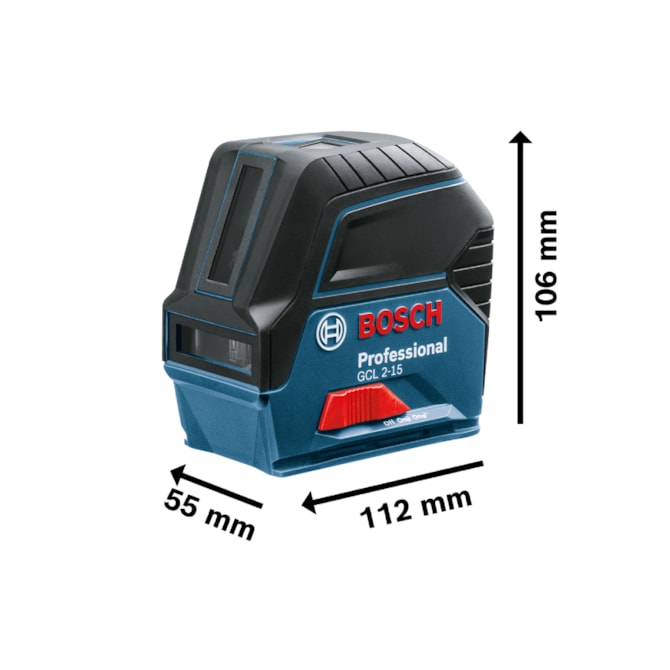 NÍVEL LASER VERMELHO GCL 2-15 15M BOSCH