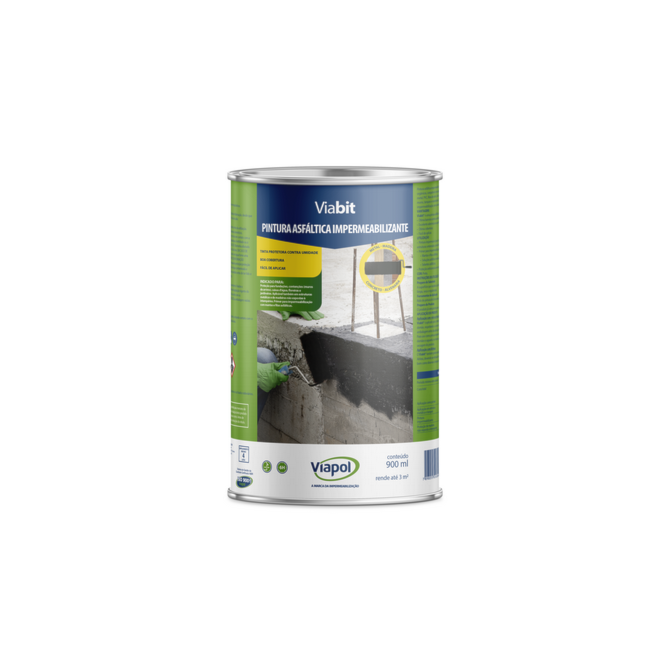 Pintura Asfáltica Viabit 0,9L Viapol