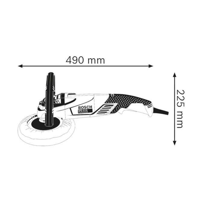 POLITRIZ GPO 12 CE 1250W 127V COM DISCO BOSCH