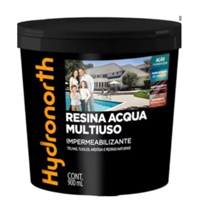 Resina Multiuso Base Água Cor Incolor 0,9L Hydronorth