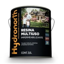 Resina Multiuso Base Solvente Cor Incolor Brilhante 3,6L Hydronorth