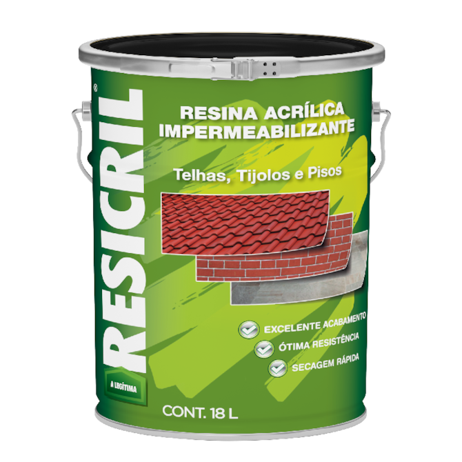 Resina Resicril Incolor Brilhante 18L Hydronorth