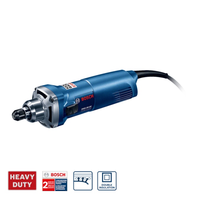 RETÍFICA RETA GGS 28 CE 650W 220V COM 2 CHAVES BOSCH 