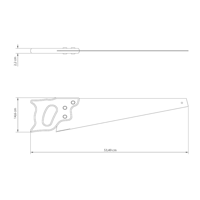 SERROTE PROFISSIONAL 18'' 7 DENTES POR POLEGADA MASTER TRAMONTINA