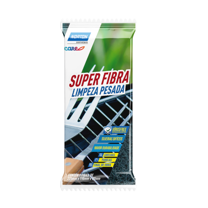 SUPER FIBRA LIMPEZA PESADA 110X225MM NORTON