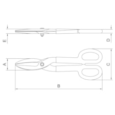 TESOURA P/ CORTAR CHAPA MODELO AMERICANO 10'' PRO TRAMONTINA