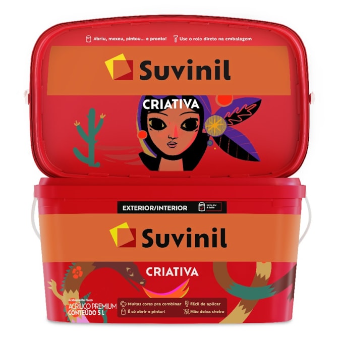 TINTA CRIATIVA BRANCO NEVE 5L SUVINIL - Nossa Loja Web