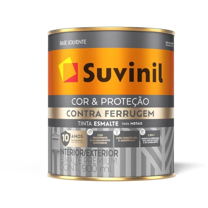 Tinta Esmalte Contra Ferrugem Branco 0,9L Suvinil